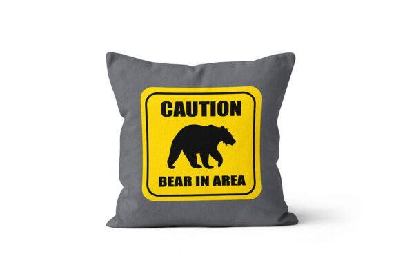Capa de Almofada Caution bear • Mandarine Design