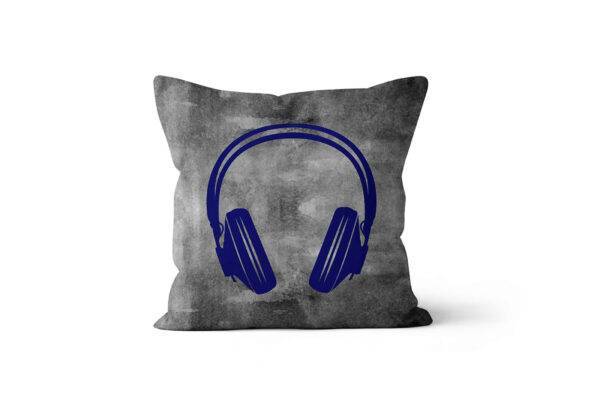 Almofada Headphone azul • Mandarine Design