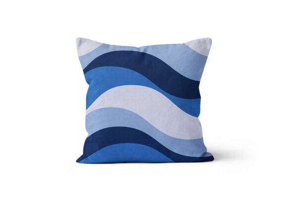 Almofada Waves azul • Mandarine Design
