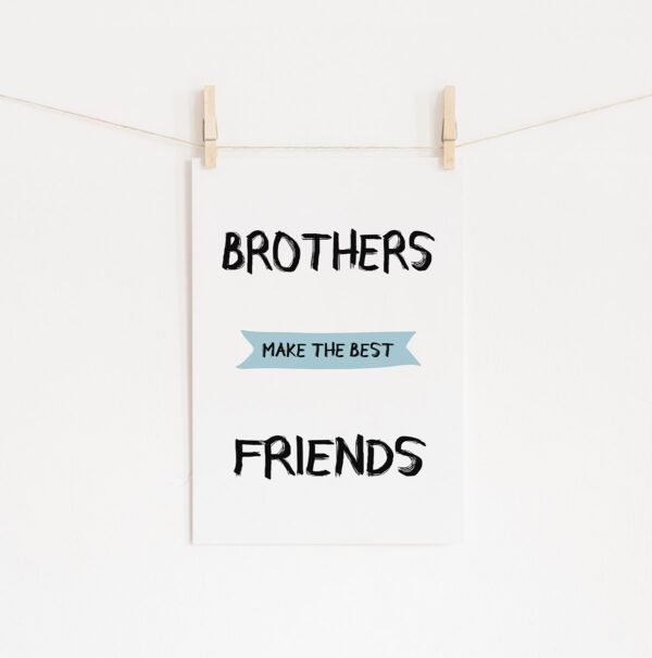 Poster brothers make best friends • Mandarine Design