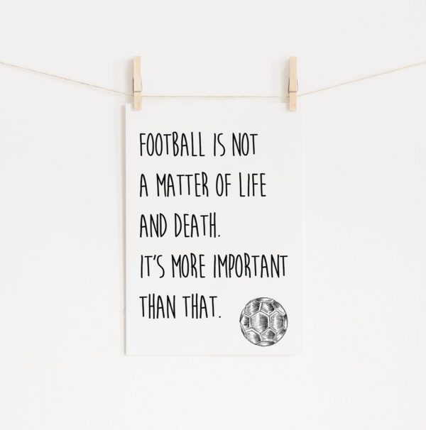 Poster Futebol Life and Death • Mandarine Design