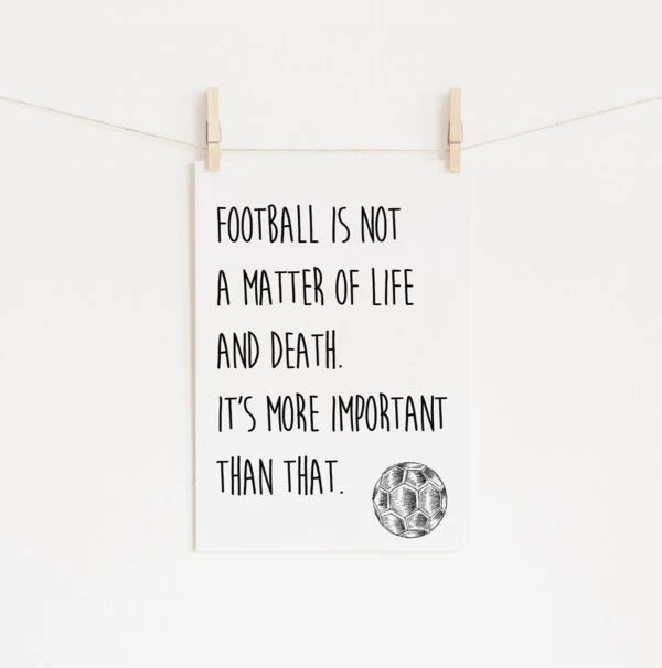 Poster Futebol Life and Death