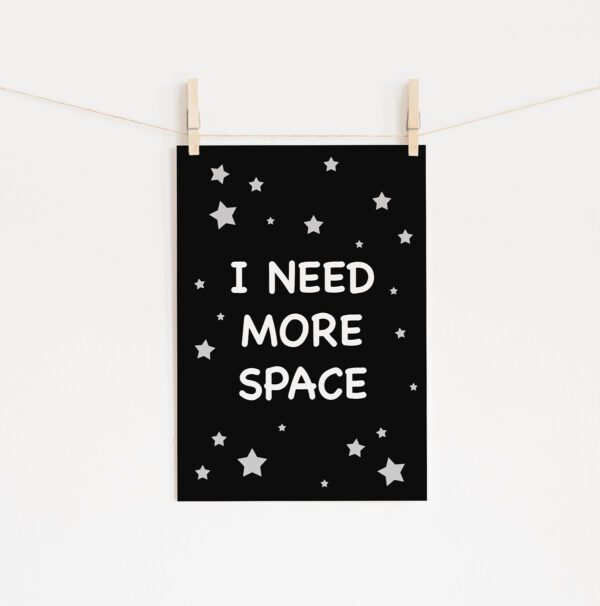 Poster i need more space • Mandarine Design