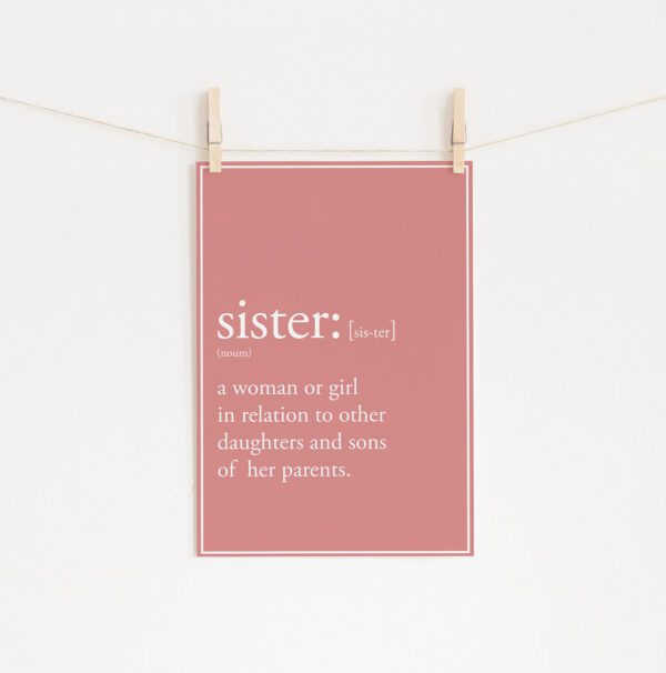 Poster sister rose • Mandarine Design