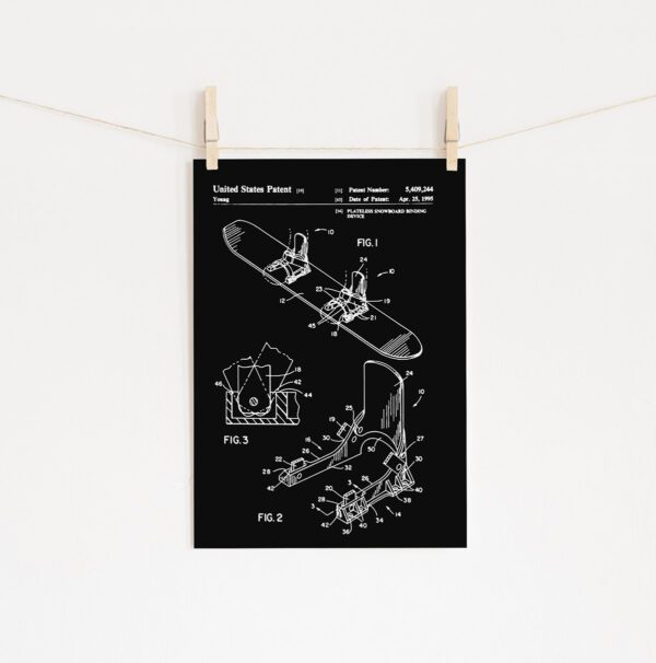 Poster snow patent • Mandarine Design