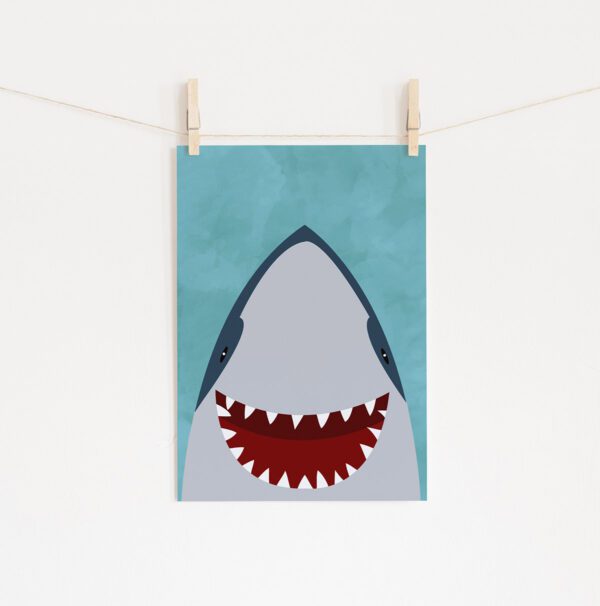 Poster tubarão • Mandarine Design