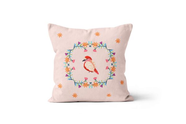 Capa de Almofada passarinho rose • Mandarine Design