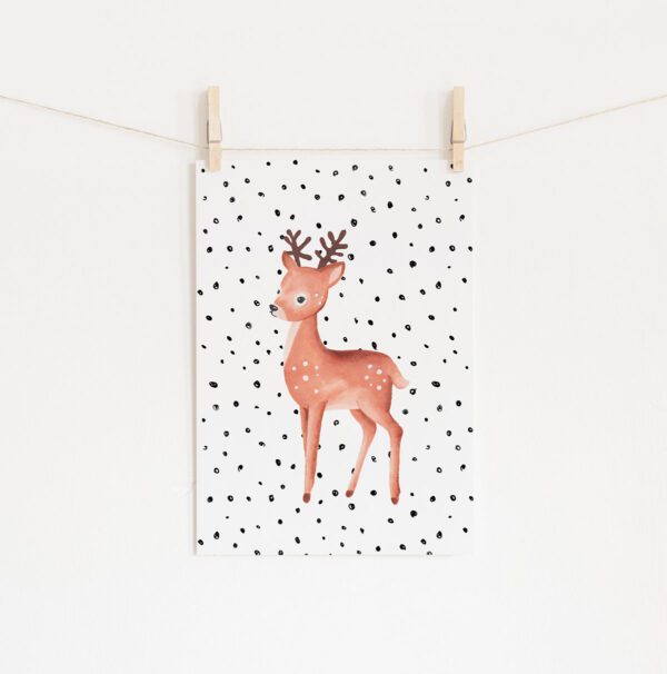 Poster Bambi Dots • Mandarine Design