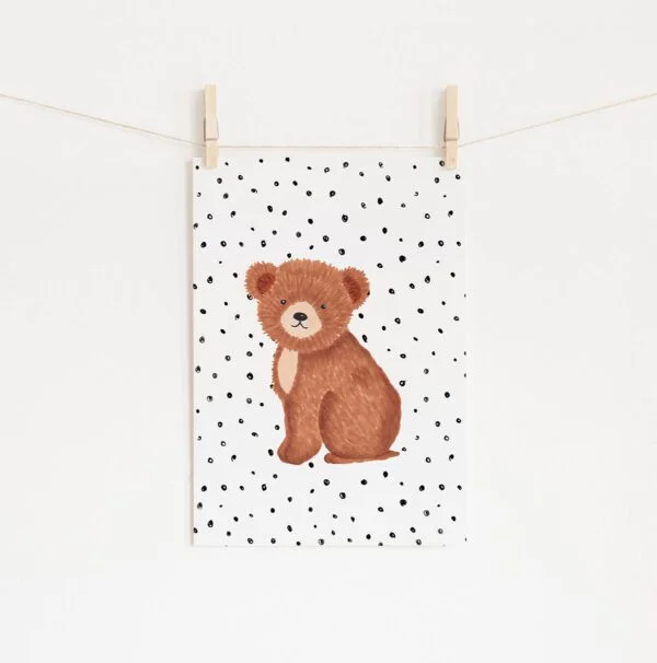 Poster Urso Dots