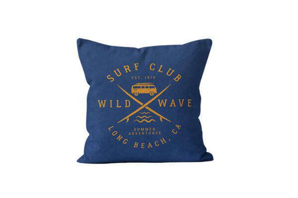 Almofada Surf Club Azul Ocre • Mandarine Design