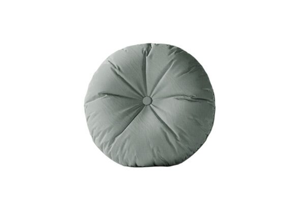 Capa de Almofada Redonda lisa ou estampa Mandarine com botão • Mandarine Design