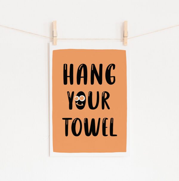 Poster Hang Towel • Mandarine Design