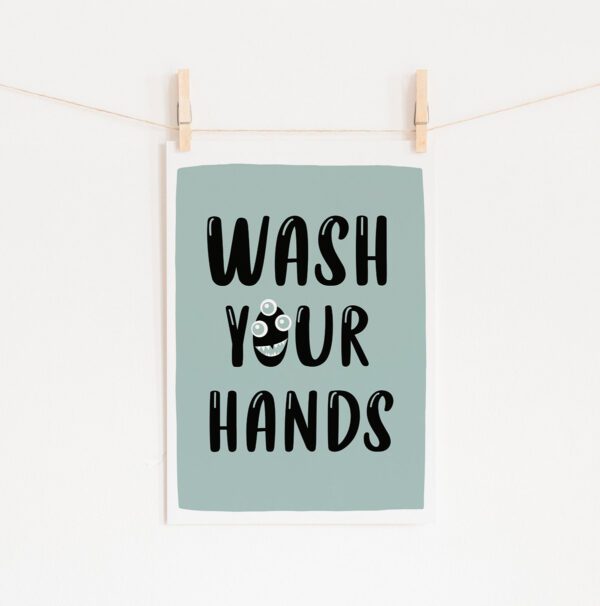 Poster Wash Hands • Mandarine Design
