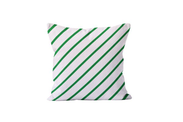 Almofada Diagonais - Verde Bandeira » Mandarine Design