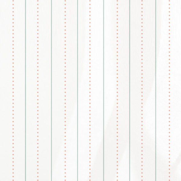 Papel de Parede Listrado Dots Branco Verde