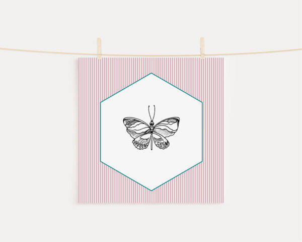 Poster Borboleta Vintage » Mandarine Design