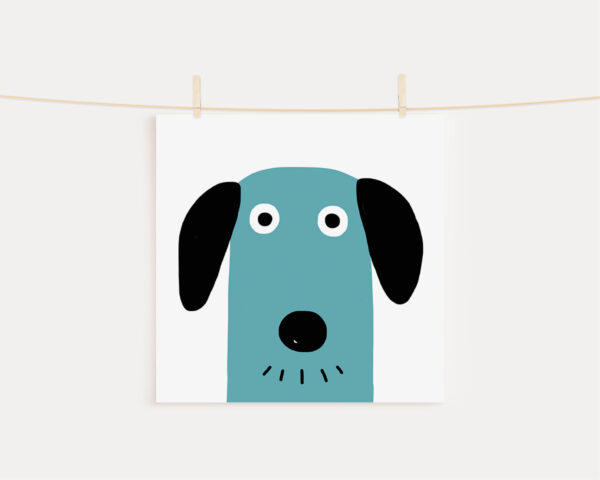 Poster Doguinho - azul » Mandarine Design