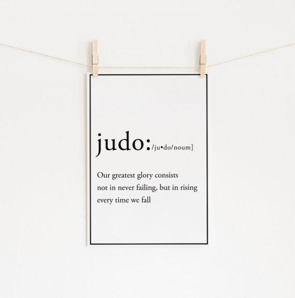 Poster Judô Definition » Mandarine Design