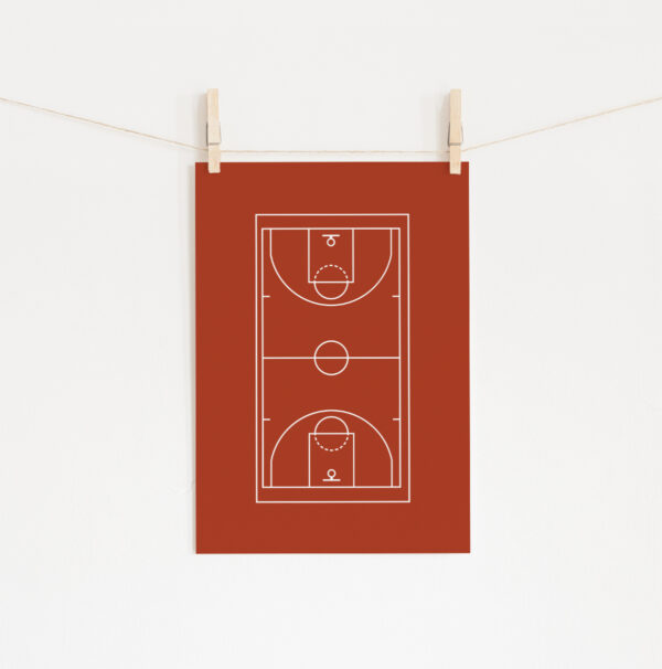 Poster Quadra Basquete » Mandarine Design