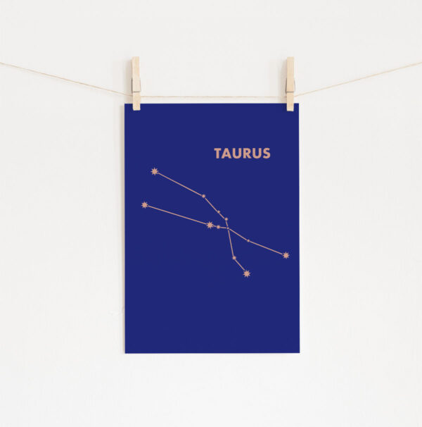 Poster Signo Vertical Taurus » Mandarine Design