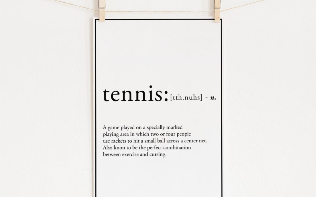 Poster Tennis Definition • Mandarine Estudio Design