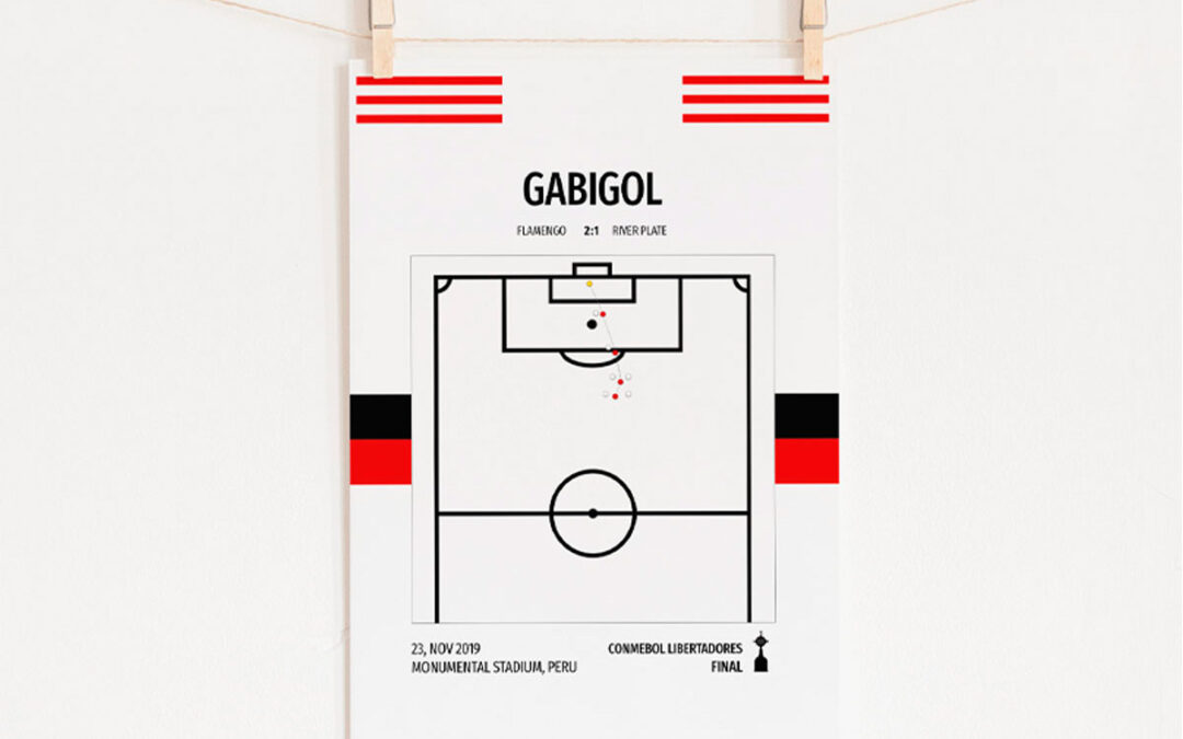 Poster Futebol Gabigol Libertadores