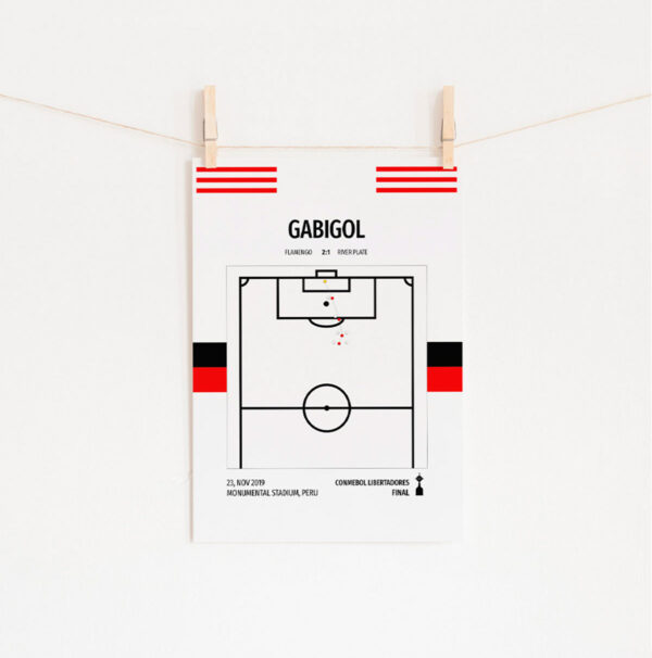 Poster Futebol Gabigol Libertadores